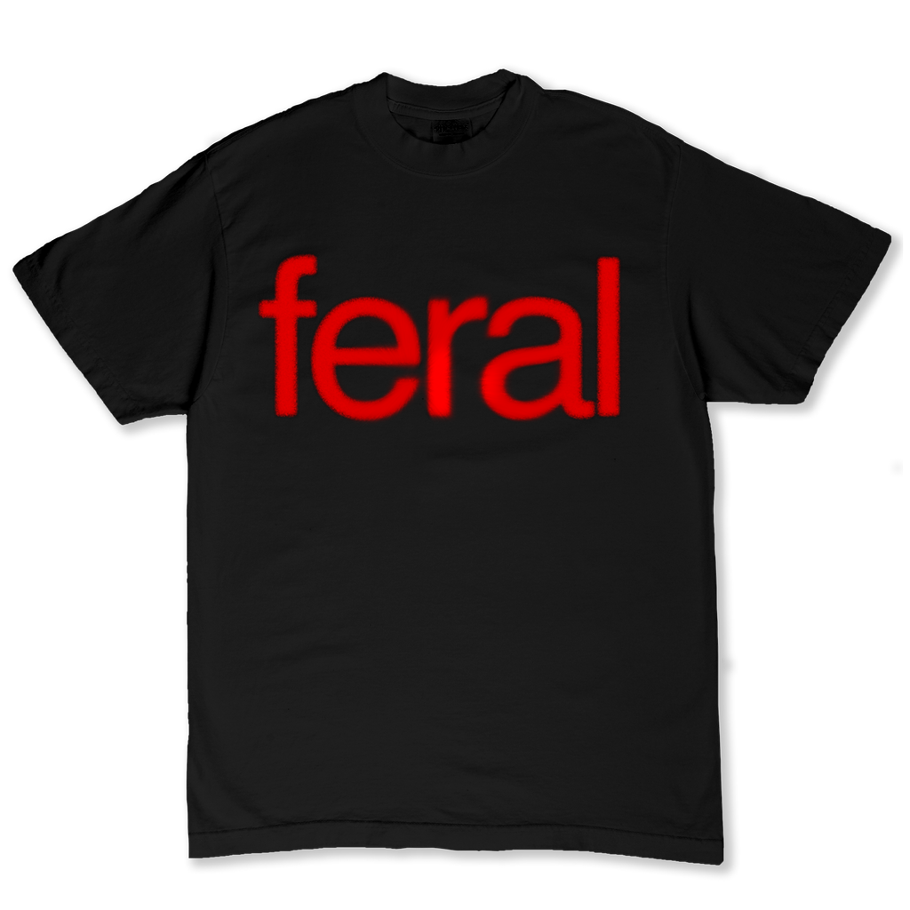 FERAL ESSENTIALS TEE | BLACK AND RED