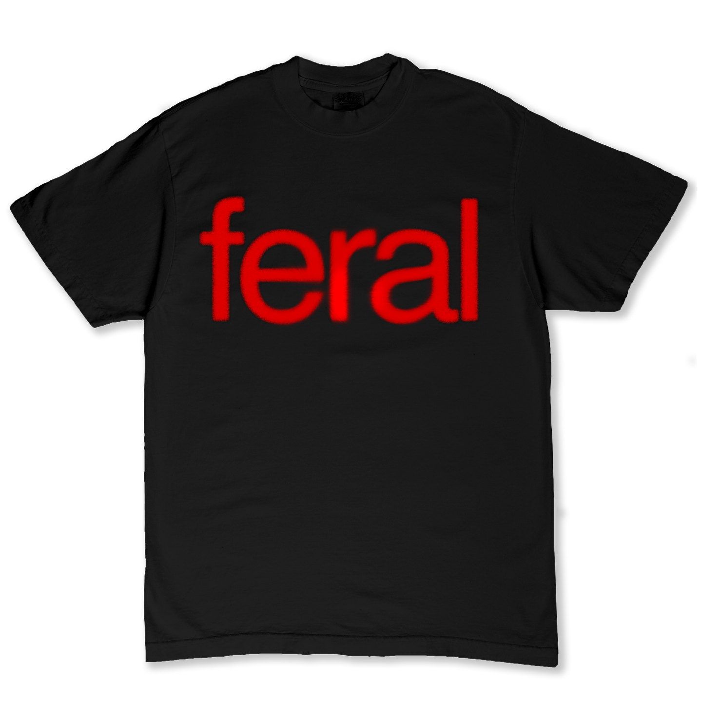 FERAL ESSENTIALS TEE | BLACK AND RED