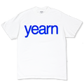 THE YEARN ESSENTIALS TEE | WHITE AND BLUE